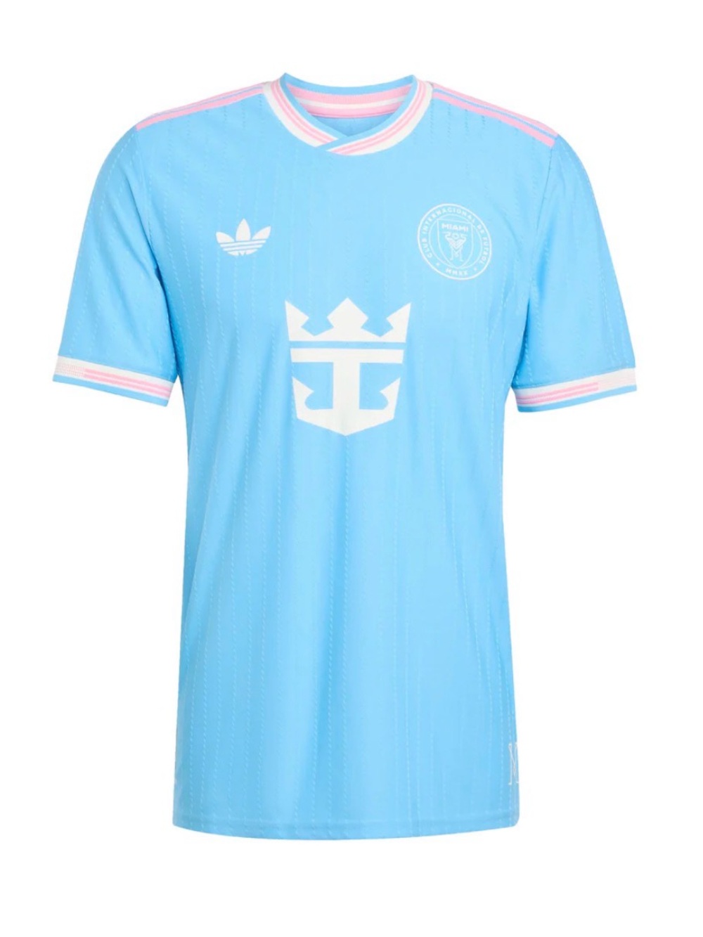 Adidas Miami Messi Authentic Sky Blue Soccer Jersey with Pink Trim